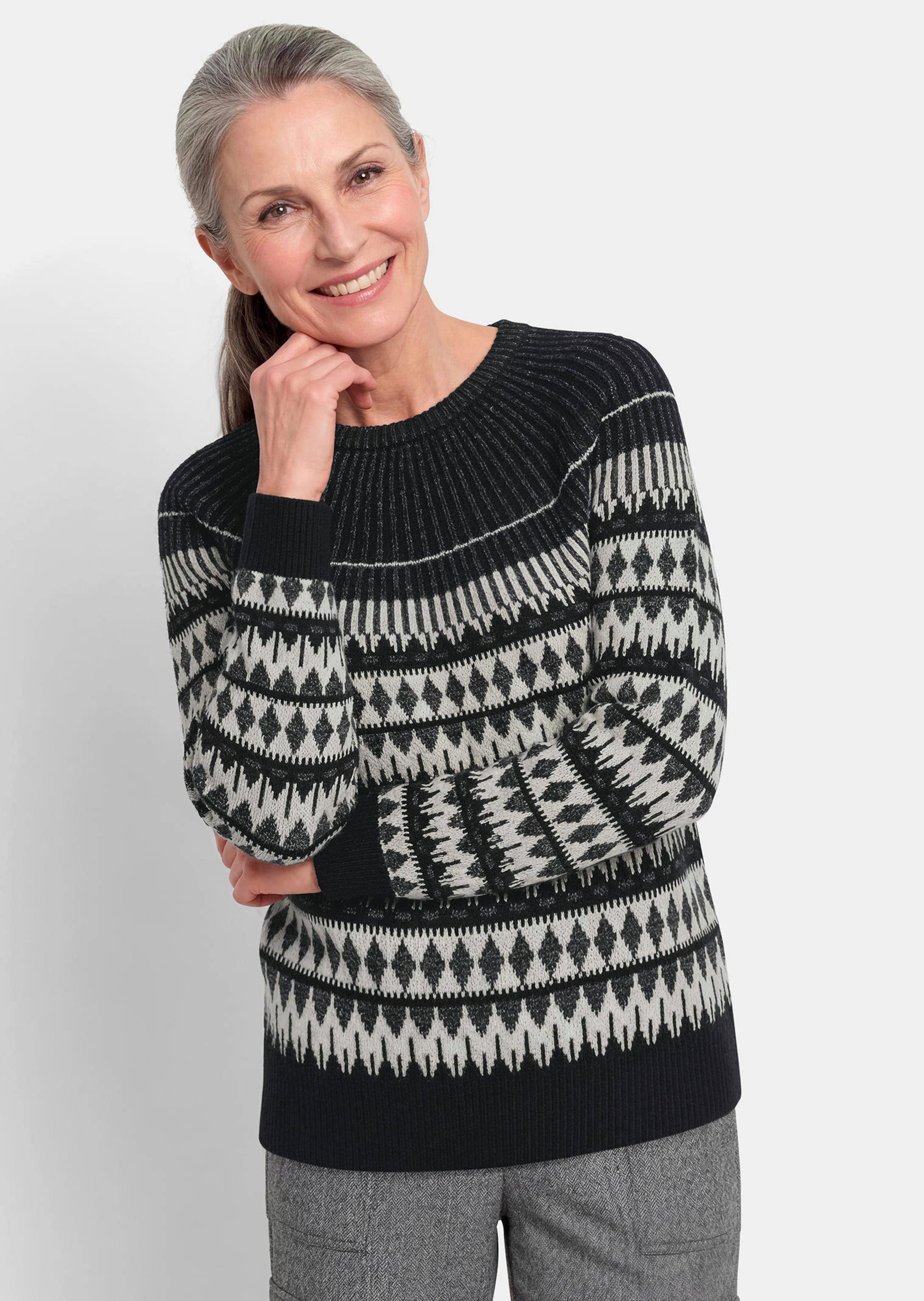Noorse pullover met glinsterende lurex