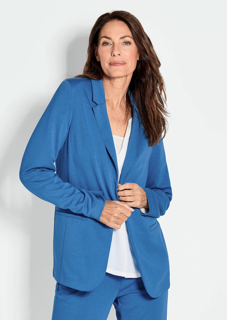 Lichte jersey blazer met uitstekende bewegingsvrijheid