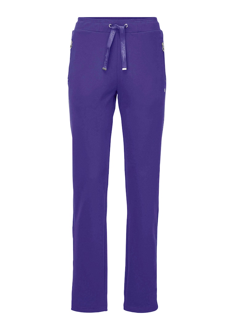 Vrijetijdsbroek met glanzende strepen