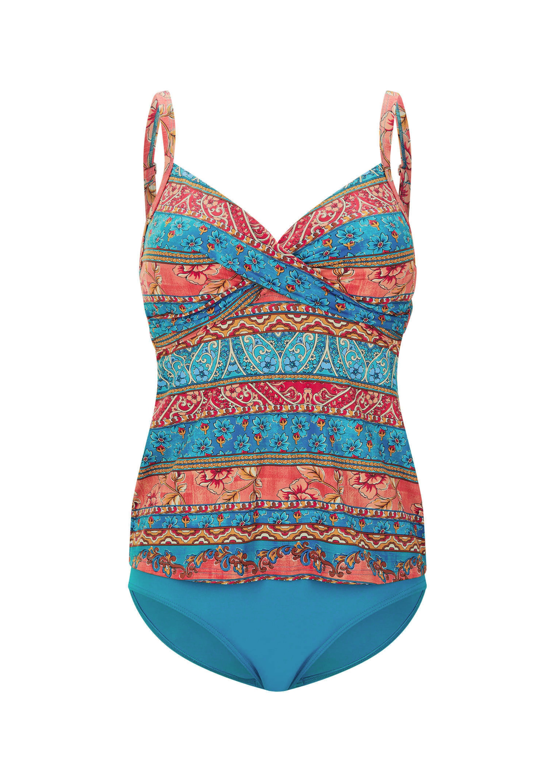 Tankini in femininer Wickel-Optik