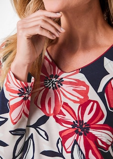 Nachthemd mit Blüten-Print thumbnail 3