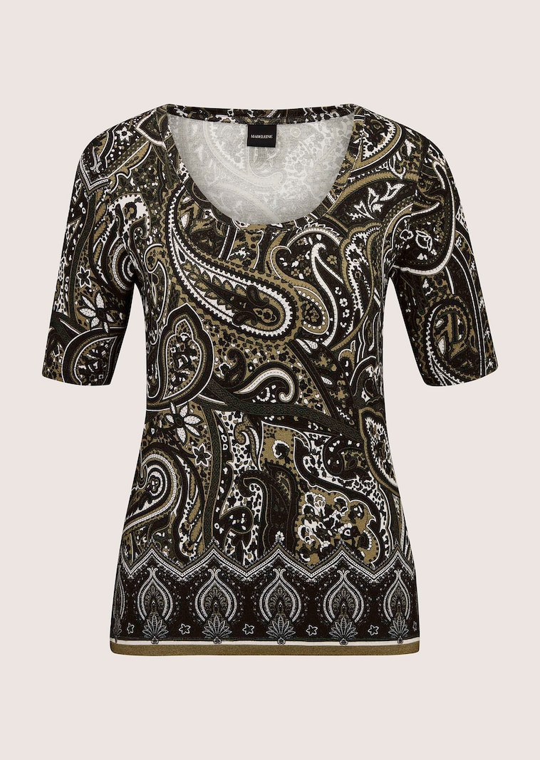 Shirt met paisleyprint