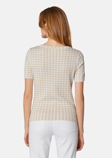 Jacquardpullover mit Vichy-Karo thumbnail 4