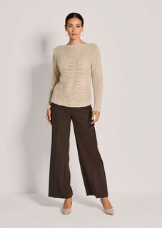 Strick-Pullover mit Struktur und Glanz-Akzenten thumbnail 3