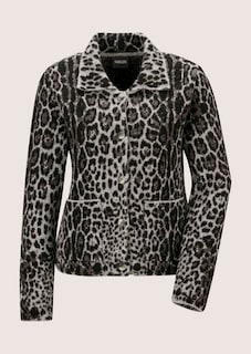 Trendstarke Strickjacke mit Leoparden-Muster thumbnail 7