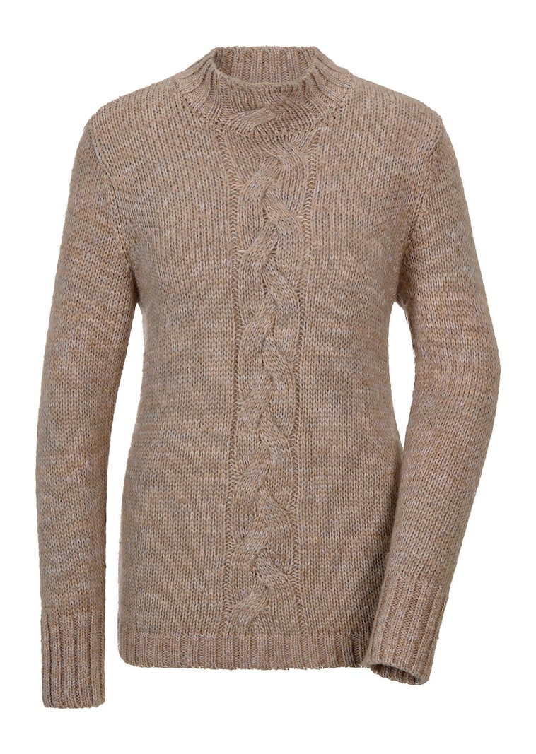 Pull en maille torsadée