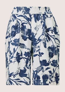 Leinen-Bermuda mit floralem Print thumbnail 7