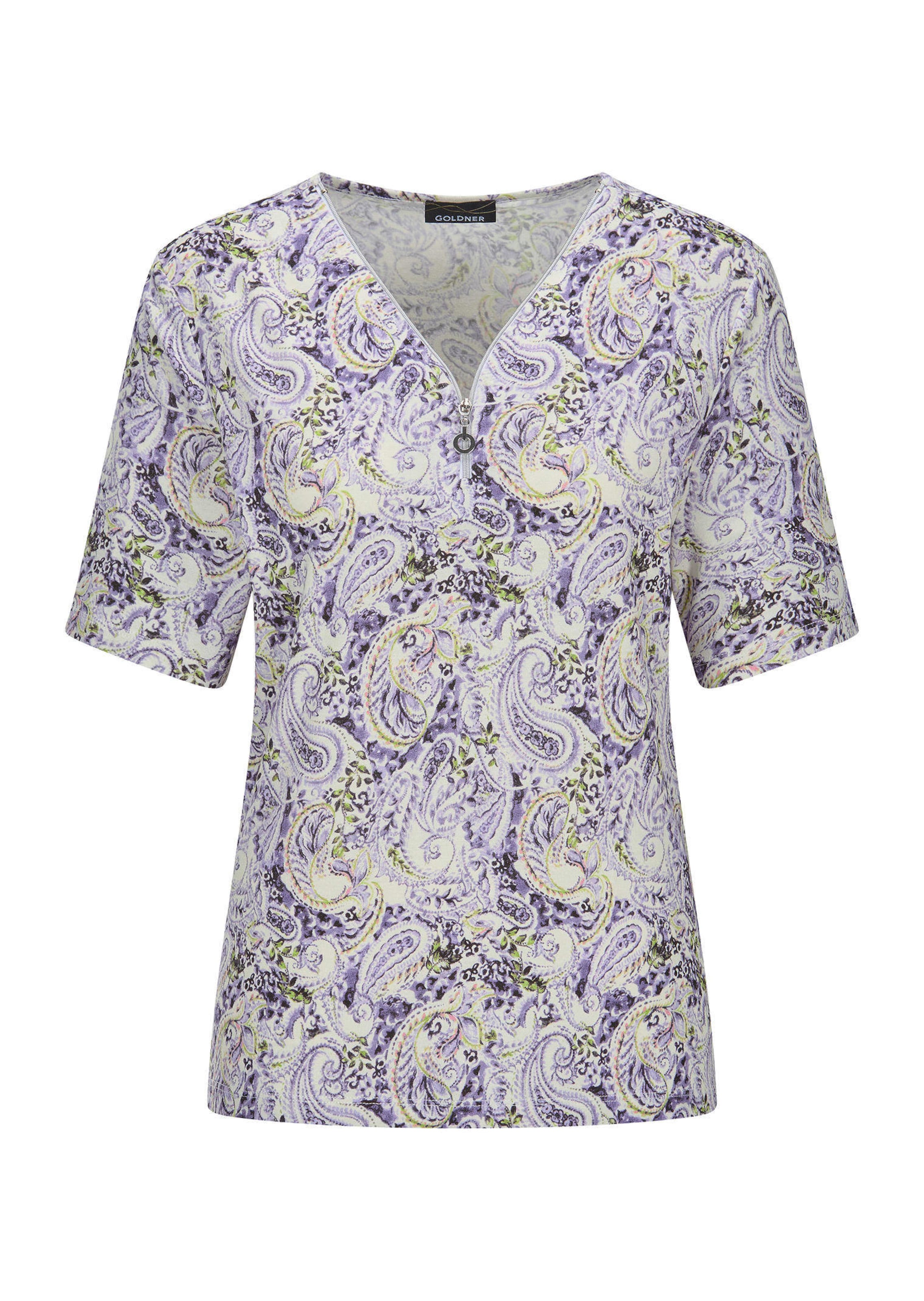 Jersey shirt met ritssluiting bij de hals