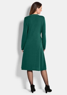 Robe en tricot à la coupe féminine en A thumbnail 3