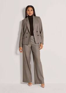 Blazer croisé à fines rayures discrètes thumbnail 3