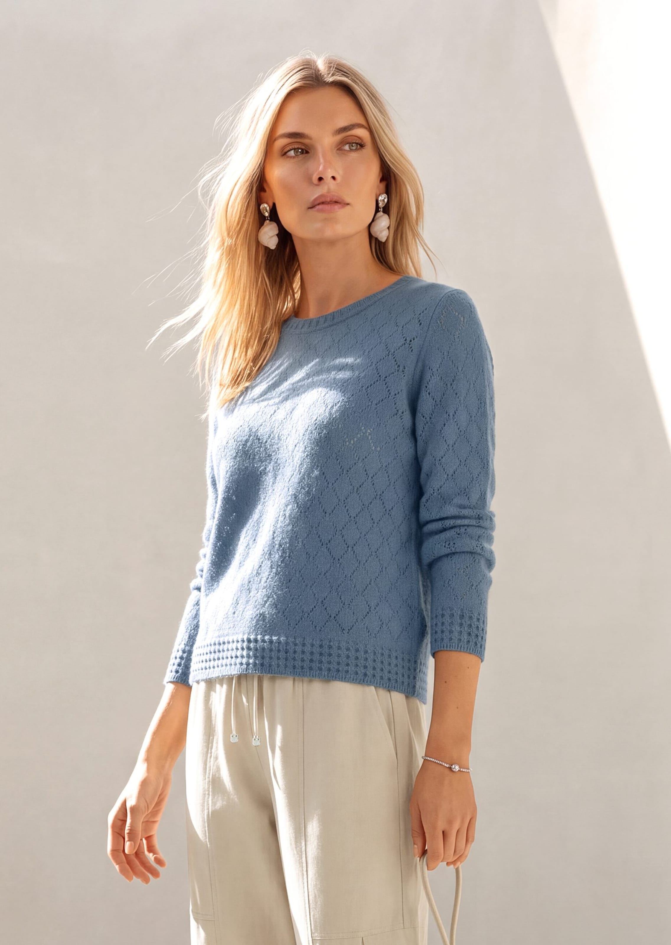 Pull en cachemire avec encolure bateau