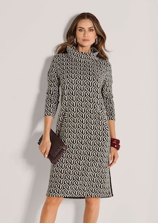 Shift dress with graphic pattern thumbnail 5