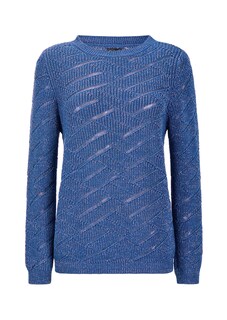 Pullover met ajour en ribtricot thumbnail 6