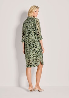 Sommerkleid mit Leomuster und 3/4-Arm thumbnail 4