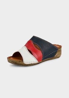 Maritime Leder-Pantoletten thumbnail 1