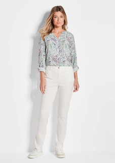 Satijnen katoenen broek LOUISA COMFORT+ thumbnail 2