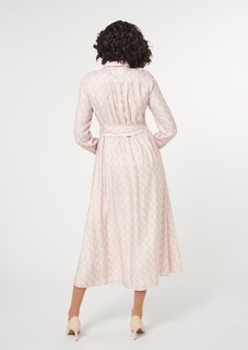 Bedrucktes Hemdblusenkleid mit Gürtel thumbnail 4