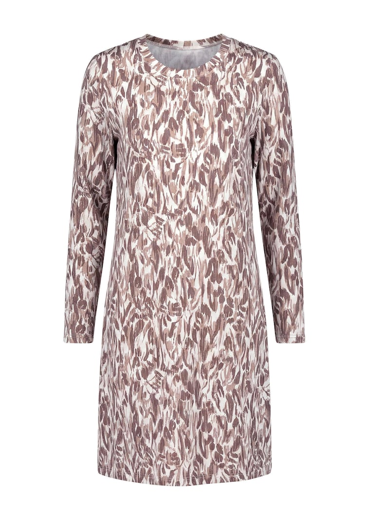Freizeitkleid in Rippenstrick-Optik