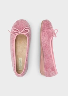 Ballerina-Hausschuhe mit Schleife thumbnail 2