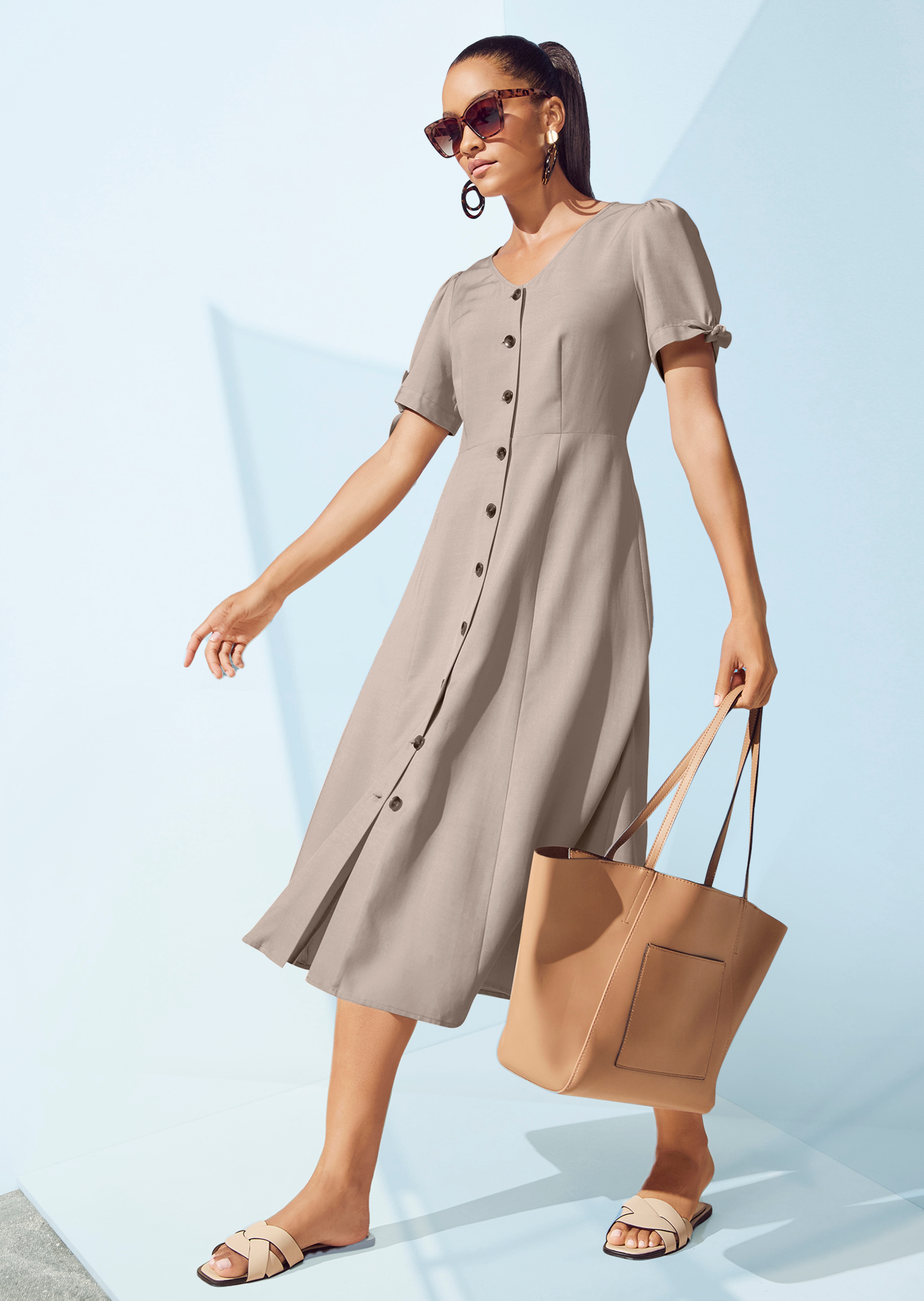 Sommerkleid mit Knopfleiste