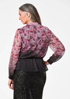 Elegante Druckbluse mit Schößchen thumbnail 3