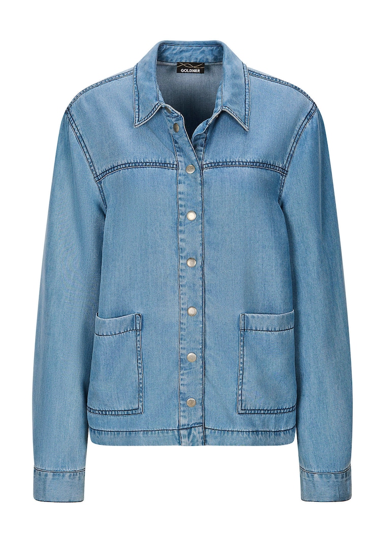 Hemdjacke im Denim-Look