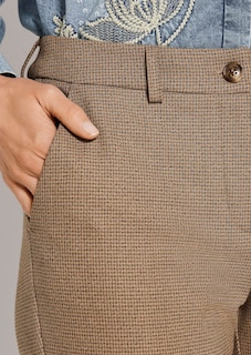 Bügelfalten-Hose mit feinem Muster thumbnail 6