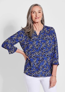 Blusenshirt mit floralem Druck thumbnail 1