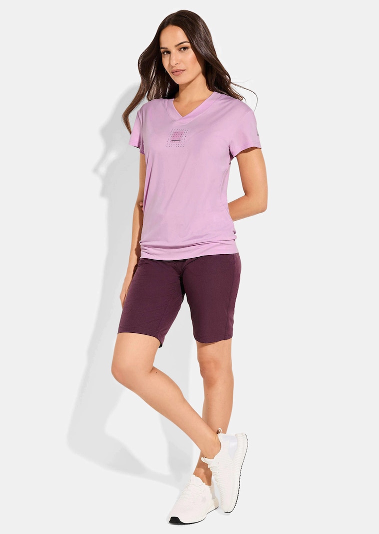 T-shirt fonctionnel avec encolure en V