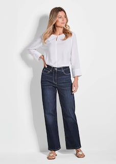 Weite Jeans VERA aus Stretch-Denim thumbnail 2