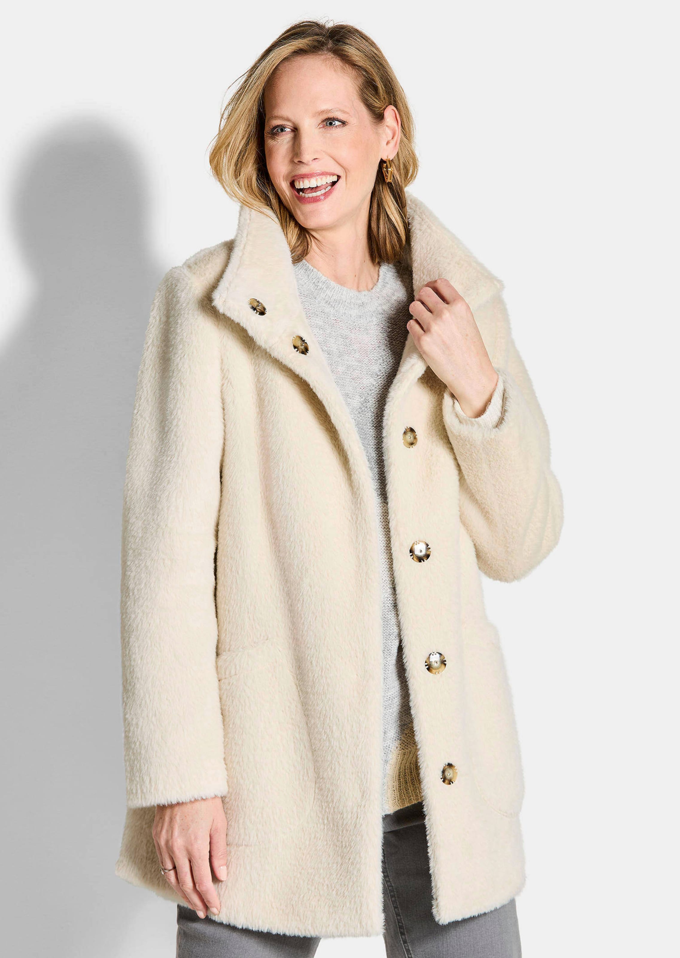 Veste duveteuse avec col montant