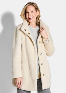 Jacke mit Stehkragen aus Federgarn thumbnail 1