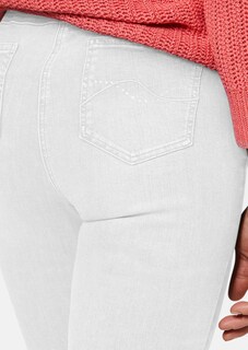 Verkürzte Jeanshose mit ausgestelltem Saum thumbnail 5