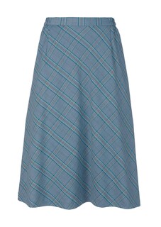 Aangename geruite rok met deels elastische tailleband thumbnail 4