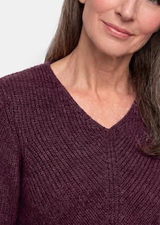 Strickpullover mit nahtlosem V-Ausschnitt thumbnail 5
