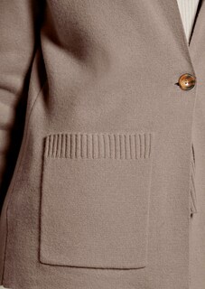 Gebreide blazer met kasjmier thumbnail 5