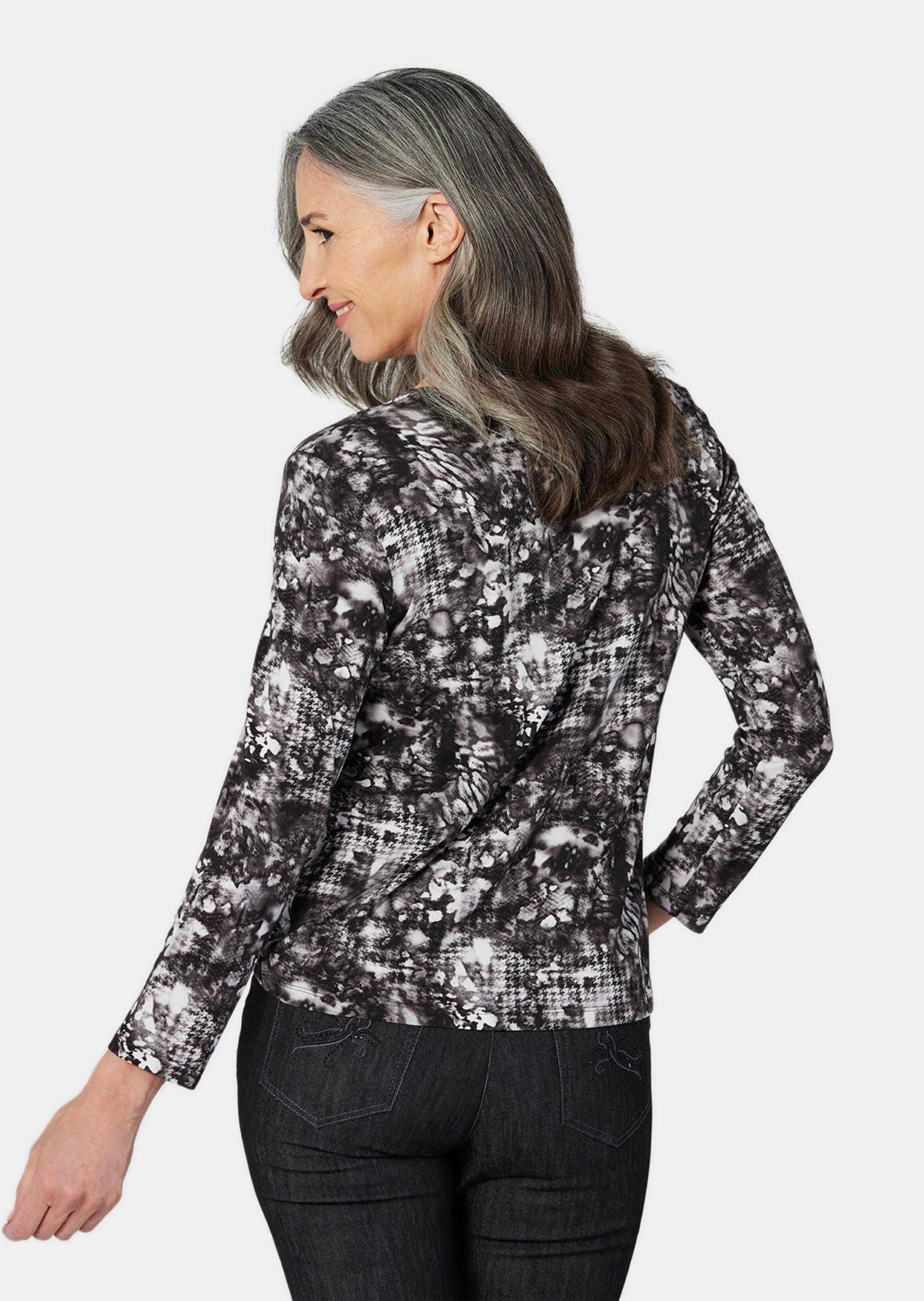 Shirt met print en lange mouwen thumbnail 3