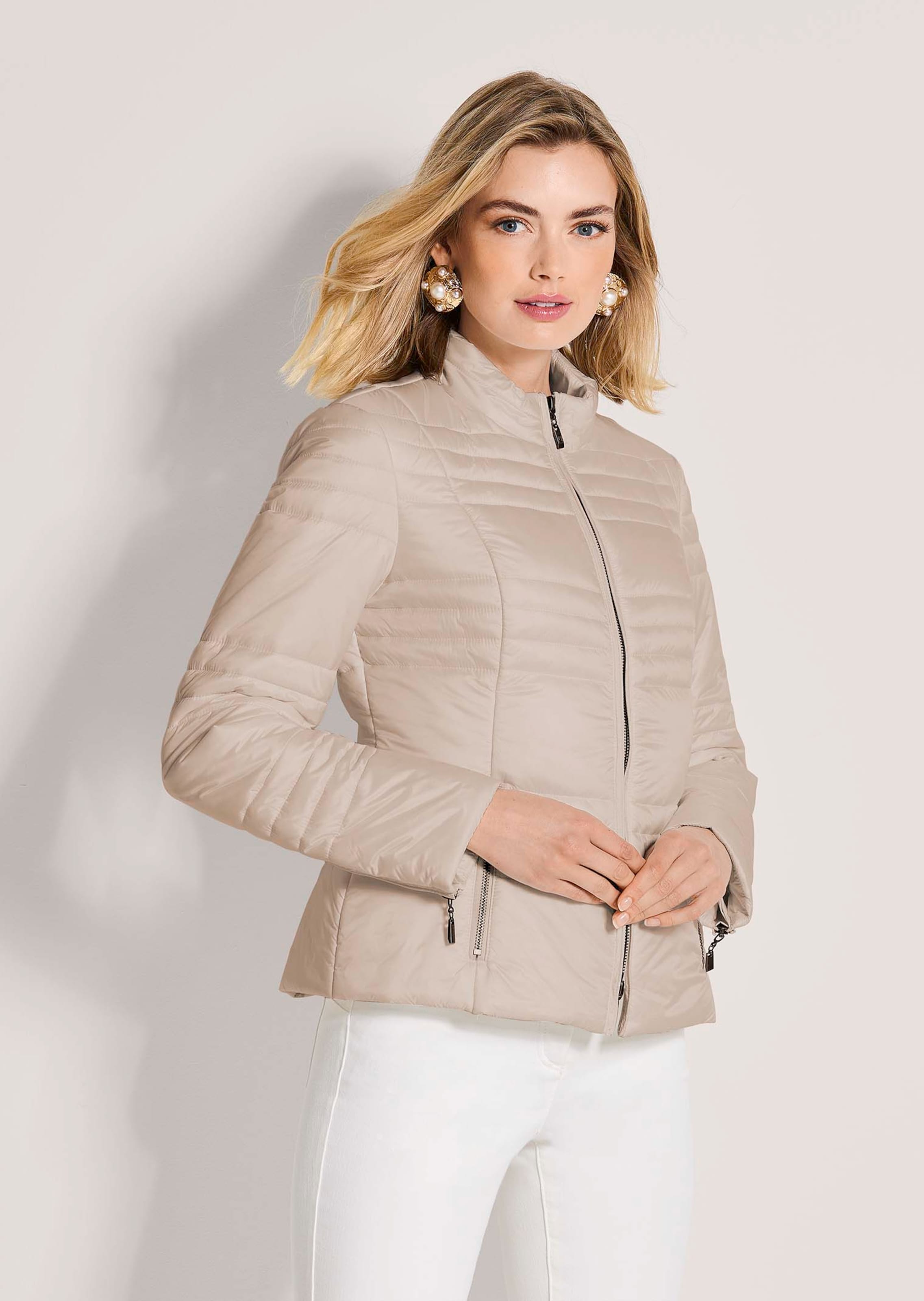 Veste matelassée légère à col montant