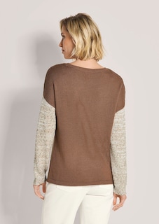 Rundhals-Pullover mit Intarsien thumbnail 4