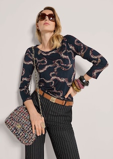 Viskose-Shirt mit Schlangenprint thumbnail 5