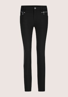 Stretch trousers with decorative zips thumbnail 7