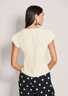 Bluse mit Wickeleffekt und V-Ausschnitt thumbnail 4