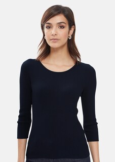 Rippenpullover mit 3/4-Ärmel thumbnail 2