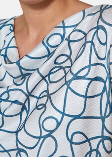 Bedruckter Pullover aus Glanzgarn thumbnail 6