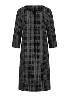 Jerseykleid in Tweed-Optik mit feinem Glanz thumbnail 6