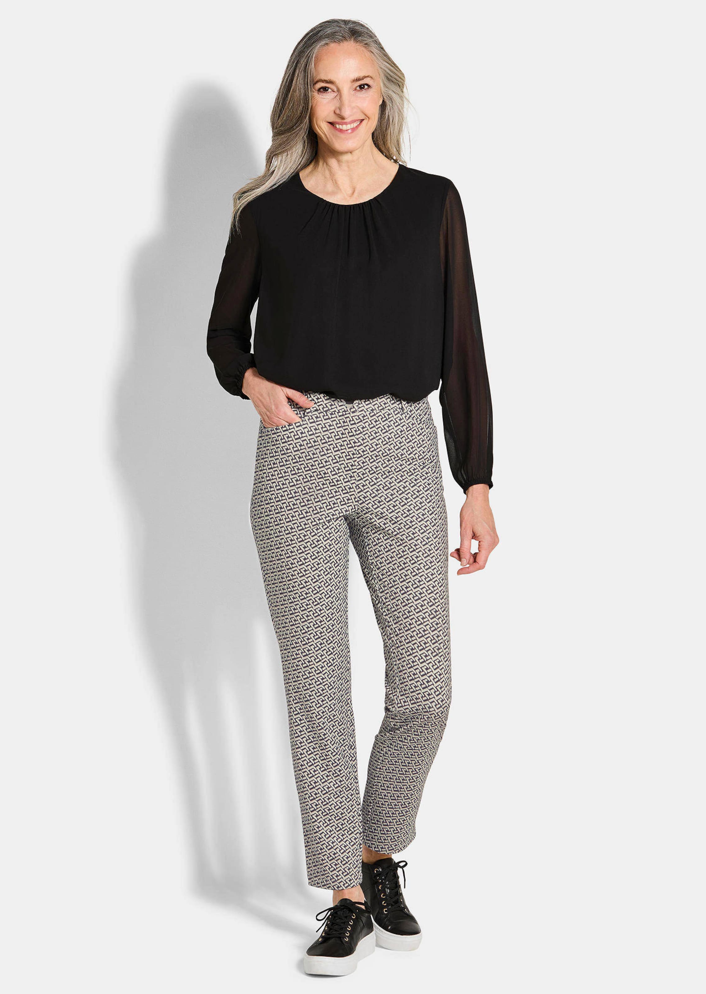 Pantalon imprimé LOUISA en matière scuba thumbnail 2