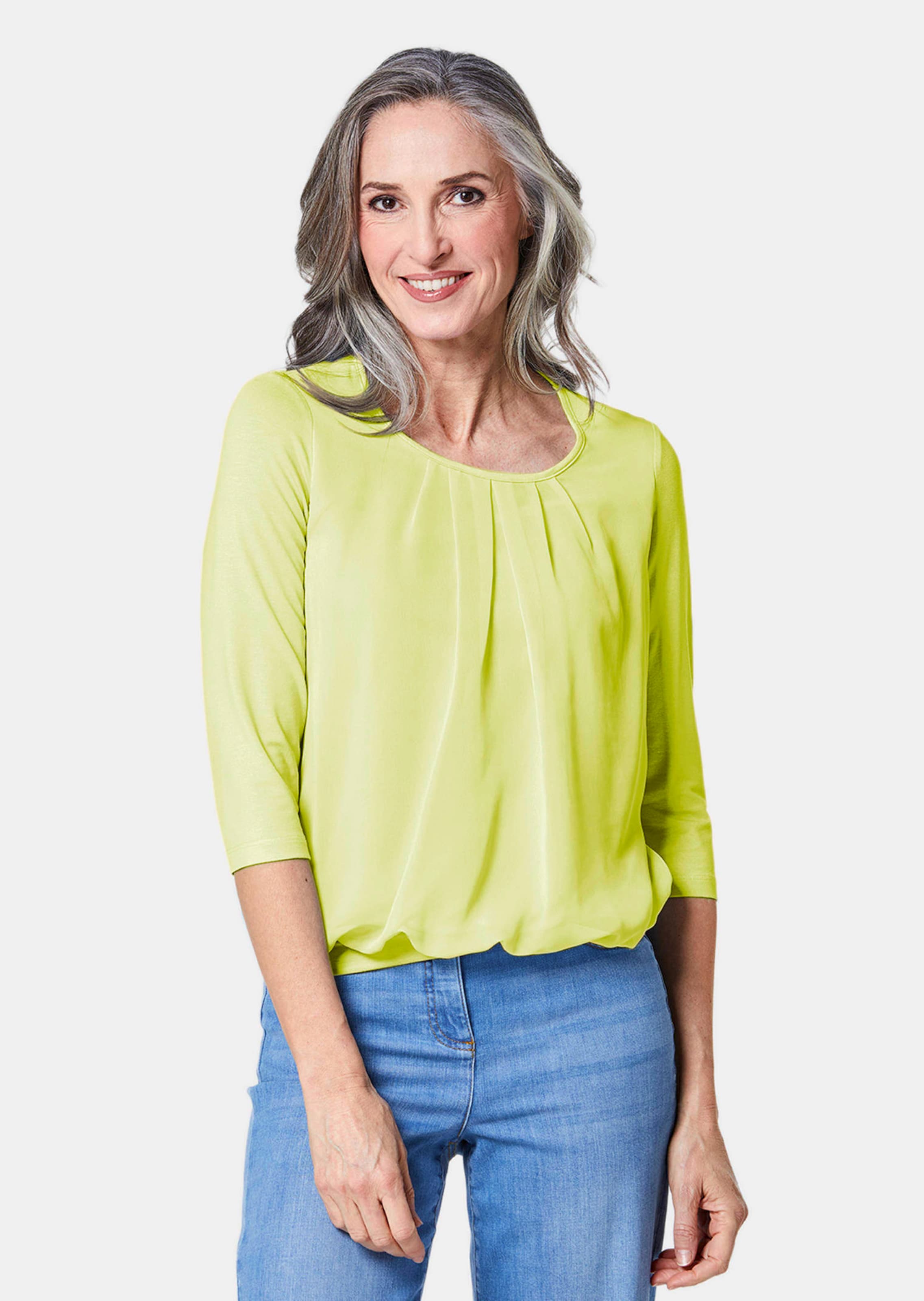 Verzorgd shirt in elegante blouselook
