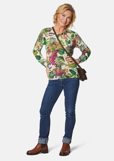 Leichter Druckpullover mit femininen Ausschnitt thumbnail 2