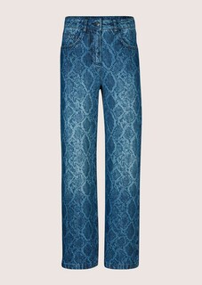 Weite Jeans mit Allover-Print thumbnail 7