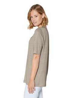 Leinenshirt mit kurzen Ärmeln und feiner Spitze thumbnail 5